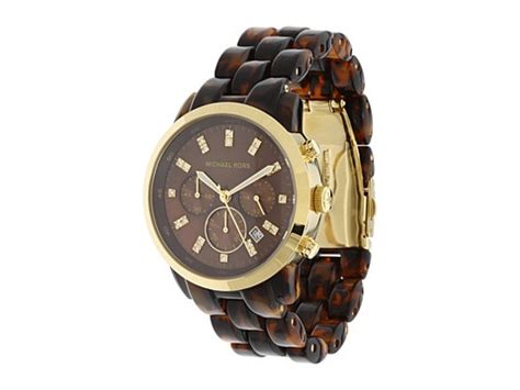 michael kors mk5216 oversize tortoise acrylic chronograph